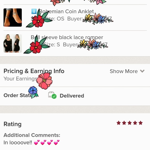 🔸️ Bell sleeve black lace romper - Picture 3 of 3